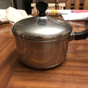Little 1‎ quart Faberware clad cookware pot sauce pan Stainless Steel